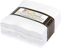 White Kona Solids Mini Charm Pack; 84 100% Cotton 2.5" Precut Fabric Quilt Squares
