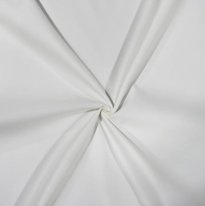 12pcs Cotton Sateen Fabric Squares 20x20 Inches – 1000 Thread Count for Cushions, Quilting Sewing, Patchwork and Crafts (White)