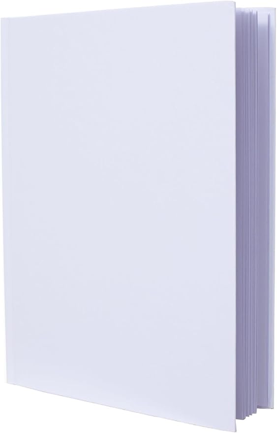 36 Pack Hardcover Blank Book,6x8 Inch Unlined Sketchbook Journal - 18 Sheets/36 Pages Each, Bulk Pack of White Hardcover Blank Books for Writing, Drawing Make Your Own Book, Multi-Purpose for Students & Adults
