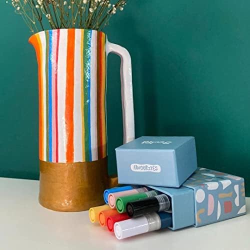 Sculpd Acrylic Paint Pens Set, Favourites, Premium Fine Tips for Painting Pottery, Wood, Cardboard, Paper, Glass & Most Other Surfaces, 8 Vibrant Colours for Arts & Crafts