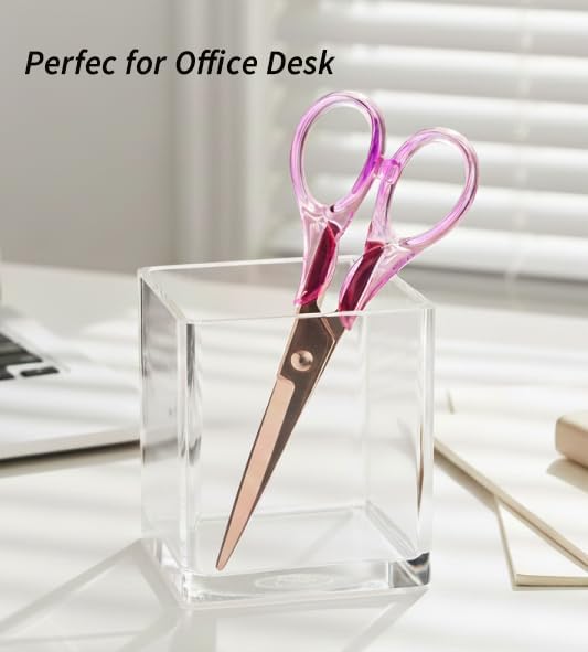6.3“ Small All-purpose Scissors, Stainless Steel Blade with Purple Acrylic Handle, Craft-Shears for Kids & Adult, Perfect for School, Home, Office Desk, Tijeras