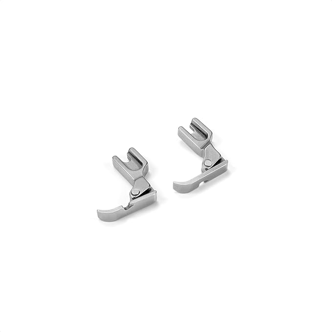 2 PCS Cording Zipper Foot P36N/P36LN Industrial Sewing Machine Presser Foot for High Shank Singer, Brother, Janome, Juki, Babylock, Elna, Kenmore, White, Necchi, Simplicity, and More