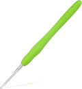 2 mm Crochet Hook, Ergonomic Handle for Arthritic Hands, Extra Long  Knitting Needles for Beginners and Crocheting Yarn (2 mm)