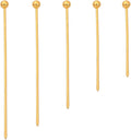18K Gold Plated Ball Head Pins Non Tarnish 20mm 300pcs for Jewelry Making Findings