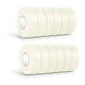 NETEHA 12 Rolls Painters Tape Masking Tape 1 Inch x 55 Yard, No Residue Adhesive Tape for Wall Painting, Decoration Labeling and DIY Crafts (Beige White)
