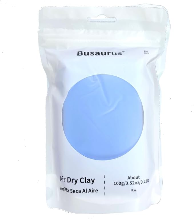 100g Light/Sky Blue Air Dry Foam Clay, DIY Magic Model Clay for Kids, Colorful Soft Clays for School Supply, Art Projects, Cosplay - Non-Sticky, Non-Toxic & Safe - Gifts for Boys & Girls and Adult