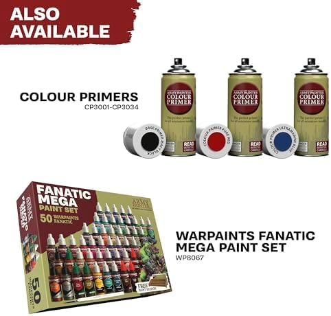 The Army Painter, Warpaints Fanatic, Metallics Miniature Paint Set Combo, 10 Acrylic Metallics Paints 18ml incl. Gold, Copper, Metal, Bronze, Silver and 1 Dipit Brush