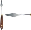 Creative Mark Stainless Steel Palette Knife Painting Tools - Paint Palette with Wooden Handle - Variety of Shapes and Sizes - 29T, 2-1/8 in