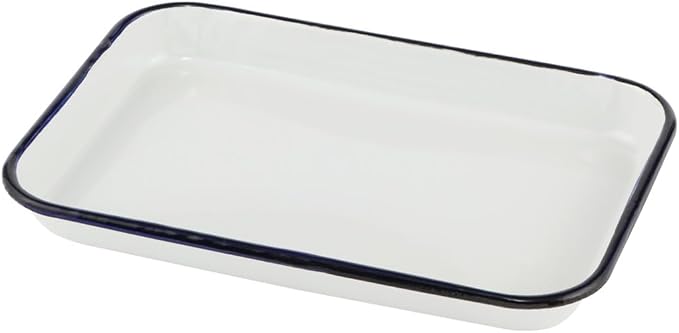 Creative Mark Butcher Tray Palette - 7.5 x 11 Inches - Triple Coated Enamel Tray Palette for Painting, Color Theory, Mixing, and More