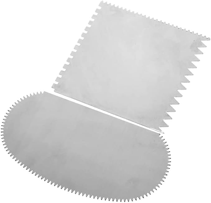 Feqsky 5Pcs Ceramic Tools, Steel Serrated Scraper Pottery Clay Silicone Scraper for Polymer Clay Scraper Pottery Tools Scraper Crafts Kit