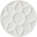 17-Well Paint Palette Porcelain Paint Palette Ceramic Tray Artist Watercolor Mixing Palette for Acrylic Oil Painting, Watercolor, Gouache Painting, Round