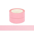 NatSumeBasics Pastel Washi Tape Solid Pink Washi Tapes 2 Pcs 32 Ft. Decorative Masking Tape Self-Adhesive Duct Craft Tapes for Packaging Decor Journals Scrapbooks Planners DIY Gift (Pink)