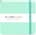 Mifuner Small Square 5x5 80gsm Mini Notebooks Blank Pages Sketchbooks Travel Journal Pocket Hardcover Paint Writing Notebook Blank Diary Memo Planner Sketchbook PU Leather Cover, Green