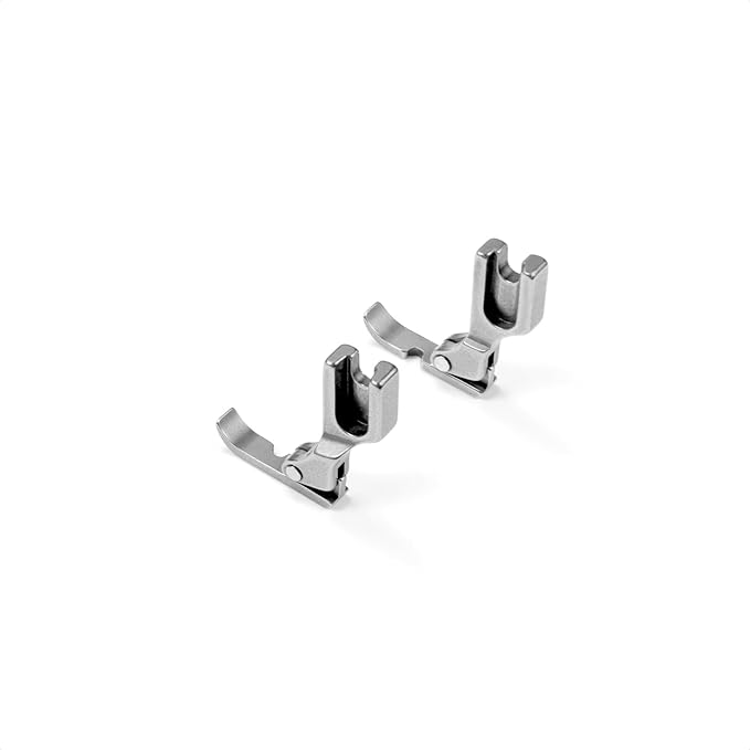 2 PCS Cording Zipper Foot P36N/P36LN Industrial Sewing Machine Presser Foot for High Shank Singer, Brother, Janome, Juki, Babylock, Elna, Kenmore, White, Necchi, Simplicity, and More