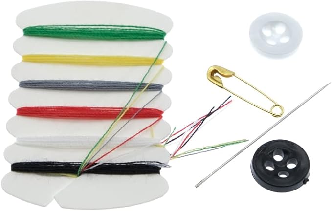 Aysekone 100 Sets Travel Sewing Kit Emergency Repair Kit with Needles Threads Buttons Safety Pins Portable Sewing Supplies for Home Hotel Travel Necessities