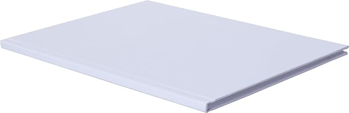 24 Pack Hardcover Blank Book,6x8 Inch Unlined Sketchbook Journal - 18 Sheets/36 Pages Each, Bulk Pack of White Hardcover Blank Books for Writing, Drawing Make Your Own Book, Multi-Purpose for Students & Adults