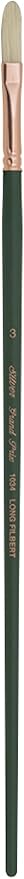 Silver Brush Limited 1032-3 Grand Prix Long Filbert Paintbrush for Oil Painting, Size 3, Long Handle
