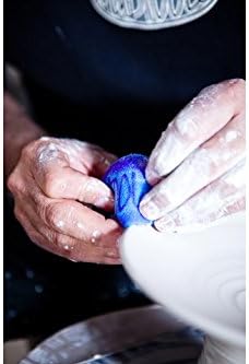 Mudtools Blue Workhorse Mudsponge – All Purpose Pottery Sponge for Clay, Ceramics, and Wheel Throwing | Compressed, Durable, Perfect for Clay Smoothing and Detail Ceramic Work (Blue)