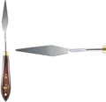 Creative Mark Stainless Steel Palette Knife Painting Tools - Paint Palette with Wooden Handle - Variety of Shapes and Sizes - 30T, 2-3/4 in