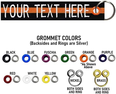 Custom Double Sided Grommeted Crate/Luggage Tags, Over 50 Fabrics, Made of Name Tape Material