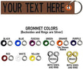 Custom Double Sided Grommeted Crate/Luggage Tags, Over 50 Fabrics, Made of Name Tape Material