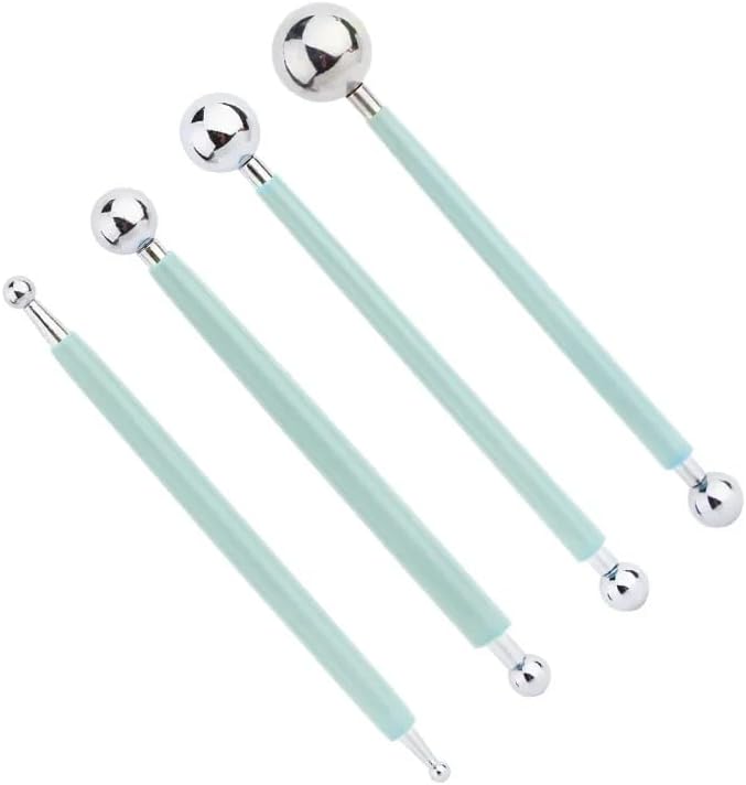 Professional Clay Sculpting Tools Set, Multicolored, 9 Pieces, Ball Stylus and Modeling Tools for Pottery, Ceramics, Art