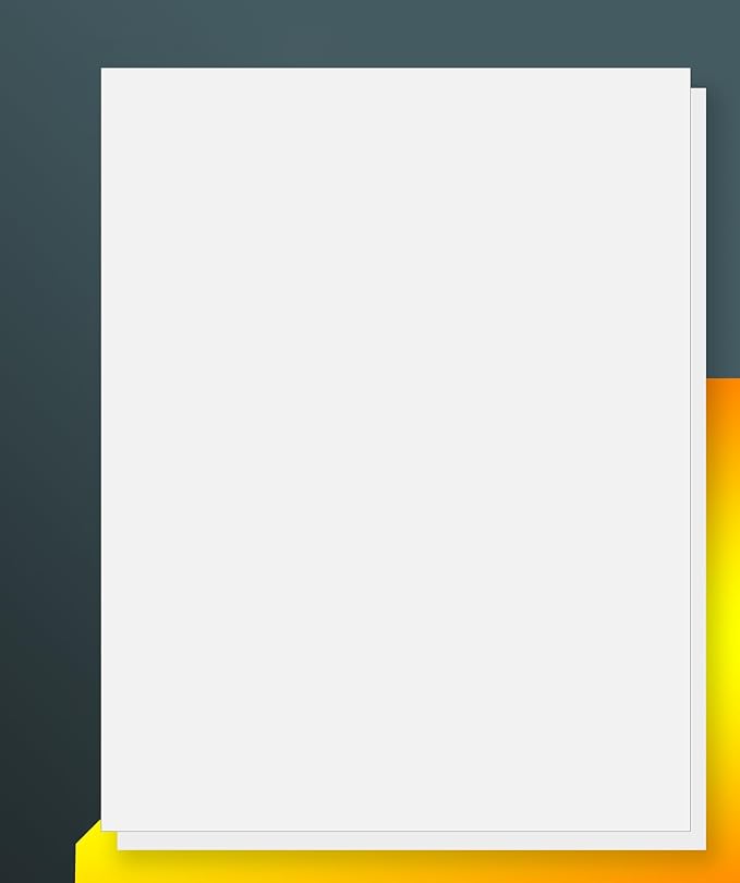 8.5" x 11" Full Sheet Label Sticker Paper for Laser & Inkjet Printers[50 Sheets,50 Labels]