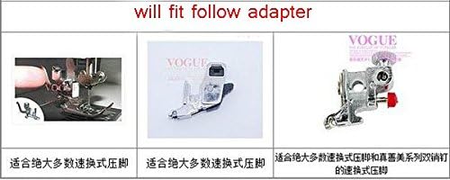 HONEYSEW Thick Material Walking Foot Snap On Gliding Foot for Toyota RS-2000 Singer Brother