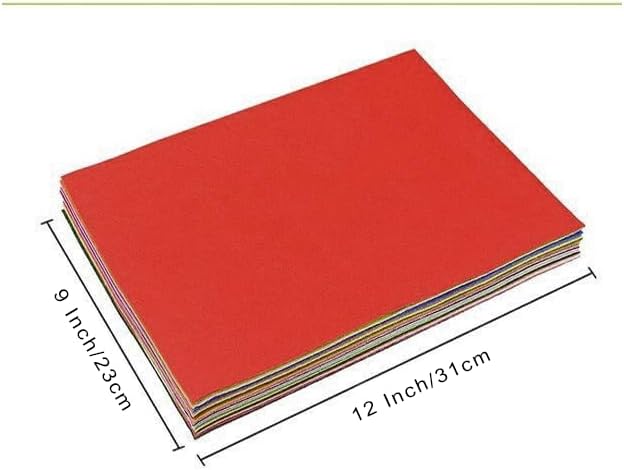 YYCRAFT Stiff Felt Sheets Thick Felt 9 Inch X 12 Inch - 30 Pcs Pack(15 Colors)