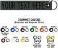 Custom Double Sided Grommeted Crate/Luggage Tags, Over 50 Fabrics, Made of Name Tape Material