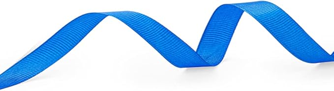 LIUYAXI 5/8" X 50 Yards Solid Blue Grosgrain Ribbon, Perfect for Crafts, Wedding Decor, DIY Hair Accessories, Sewing, Gift Package Wrapping and More