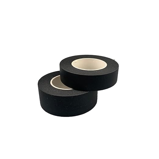 4 Rolls Black Masking Tape, Multi-Size Painters Tape for Home, Office, School Stationery, DIY Arts, Crafts, Labeling - (0.5 Inch, 0.7 Inch, 1 Inch and 2 Inch X 22 Yard)