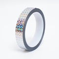 Self-Adhesive Holographic Reflective Tape Prism Tape Holographic Reflective Tape for Keep Birds Away, Craft Projects, DIY Art, Home, Daily Use (Silver, 1 Inch x 55 Yard)
