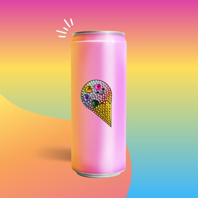 StickerBeans® Rhinestone Stickers - Care Bear II Collection 4-Pack, 2” x 2” Each, Unique Sparkly Cut-to-Shape for Collecting, Trading, Decorating Laptops, Scrapbooks for Kids, Teens, &n Adults