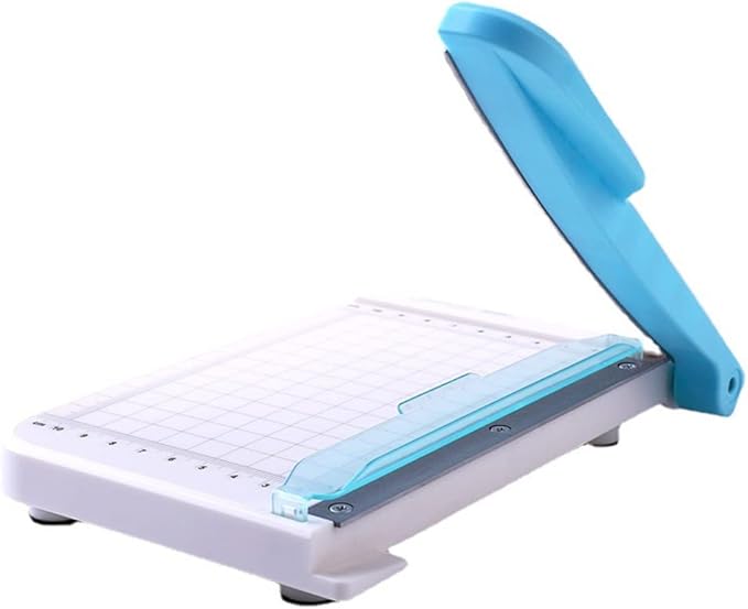 Paper Cutter Mini Paper Trimmer Guillotine Cutter 6 Inch (155mm) Grid Line Panel Scale Paper Cutter for Craft Paper Photos Cards Scrapbooking Office Home Supplies