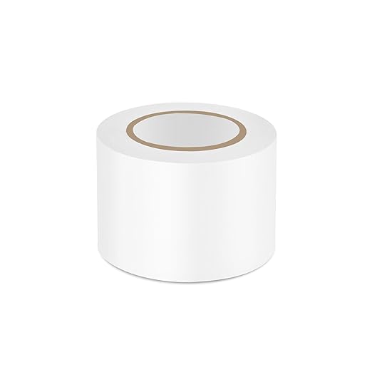 3 Pack Pipe Wrap Tape with PVC Backing, 50' Length X 2" Width White Insulation Tape, Chemical Resistant for Insulation and Protection of Electrical Wires, Water Pipes and Underground Pipes