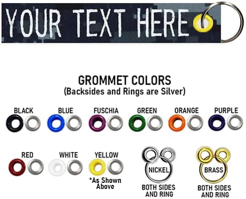 Custom Double Sided Grommeted Crate/Luggage Tags, Over 50 Fabrics, Made of Name Tape Material