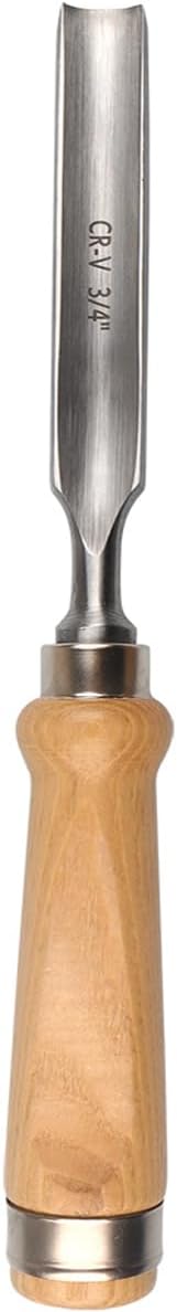 Atoplee Wood Carving Gouge Chrome Vanadium Steel Semi-Circular Carpenter Woodworking Chisel (18mm(3/4"))