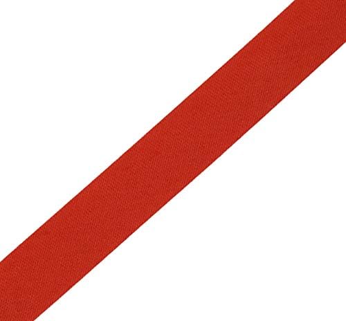 Mandala Crafts 55 Yards 1/4 Inch Red Double Fold Bias Tape for Sewing - Bias Binding Tape for Quilting Binding, Hemming, Seam, and Fabric Piping