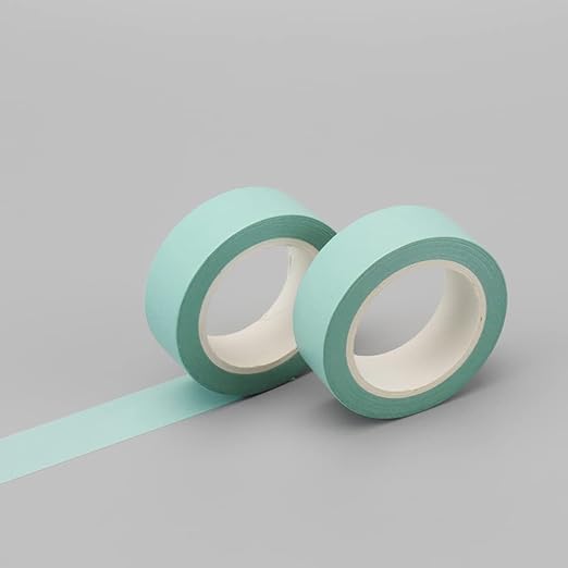 NatSumeBasics Pastel Washi Tape Solid Mint Green Washi Tapes 2 Pcs 32 Ft. Decorative Masking Tape Self-Adhesive Craft Tapes for Packaging Decor Scrapbooks DIY Gift (Mint Green)