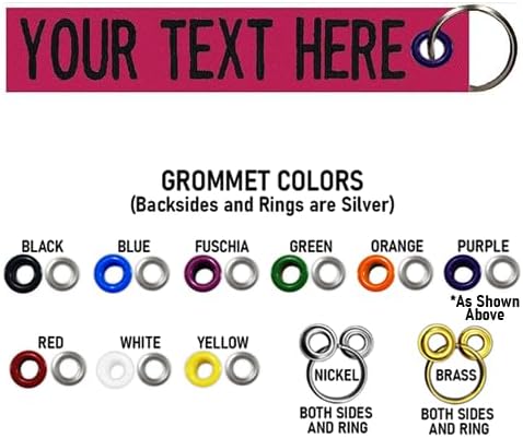 Custom Double Sided Grommeted Crate/Luggage Tags, Over 50 Fabrics, Made of Name Tape Material