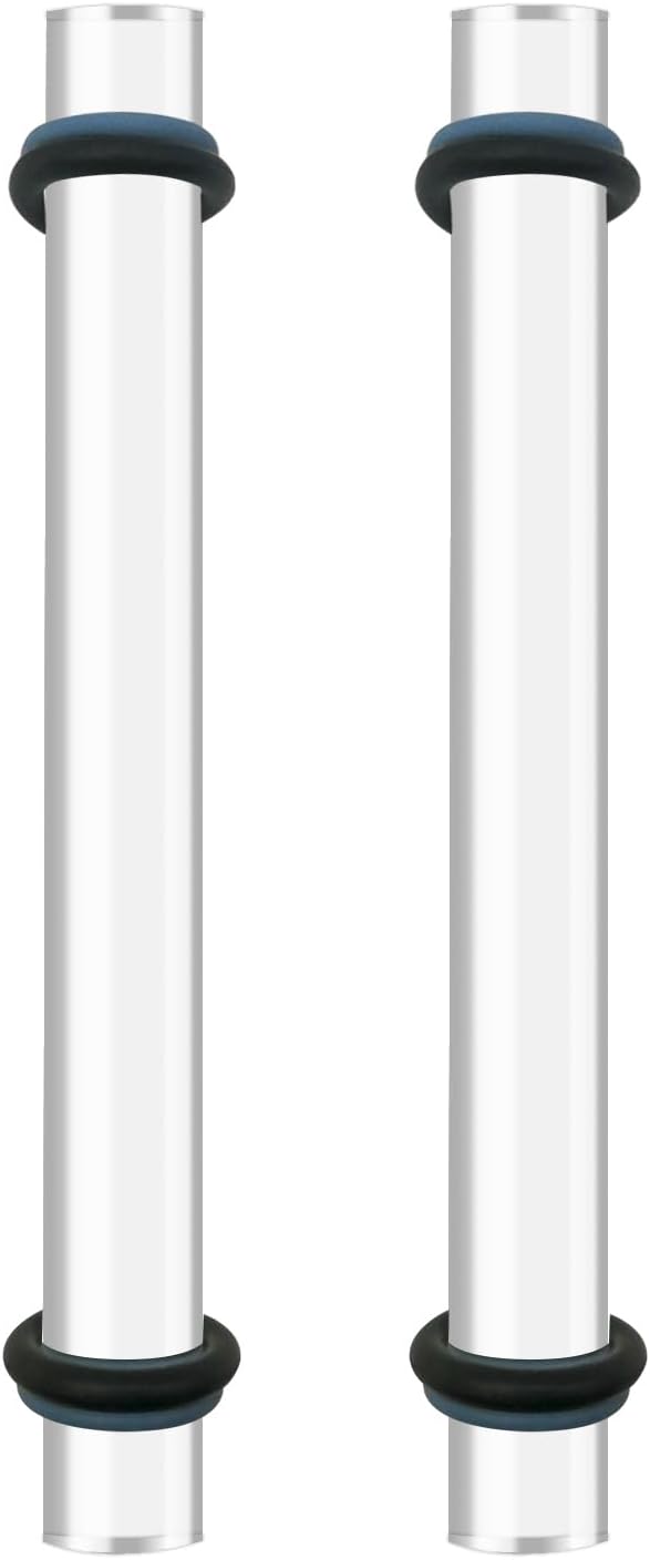 DIYOOHOMY 2Pcs Polymer Clay Roller Tools, Acrylic Rolling Pin with Thickness Rings Kit, Air Dry Clay Tools Clear Slab Roller Supplies