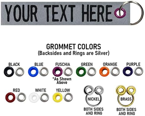 Custom Double Sided Grommeted Crate/Luggage Tags, Over 50 Fabrics, Made of Name Tape Material