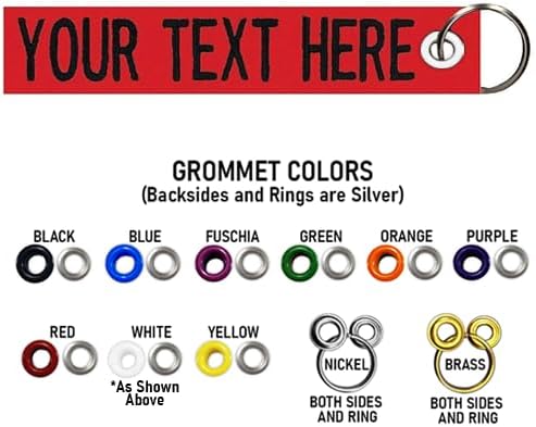 Custom Double Sided Grommeted Crate/Luggage Tags, Over 50 Fabrics, Made of Name Tape Material
