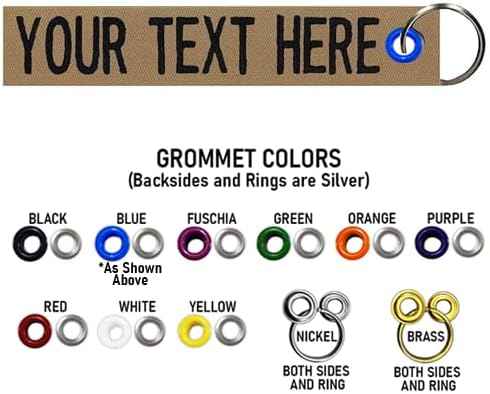 Custom Double Sided Grommeted Crate/Luggage Tags, Over 50 Fabrics, Made of Name Tape Material