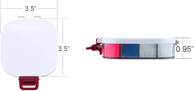 Transon Airtight Paint Storage Palette Box 16 Wells Fuchsia Color