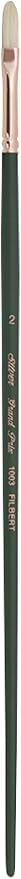 Silver Brush Limited 1003 Grand Prix Filbert Brush for Oil Paintings, Size 2, Long Handle