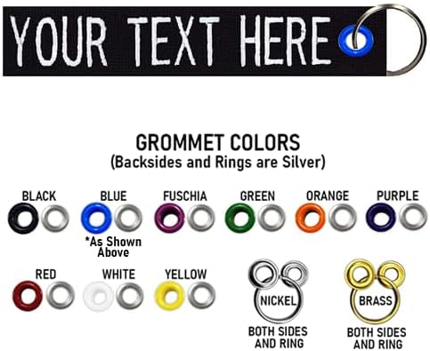 Custom Double Sided Grommeted Crate/Luggage Tags, Over 50 Fabrics, Made of Name Tape Material