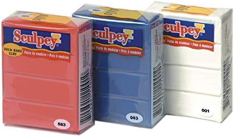 Polyform Sculpey III Polymer Oven-Bake Clay, White, Non Toxic, 2 oz. bar, Great for modeling, sculpting, holiday, DIY, mixed media and school projects.Great for kids & beginners!