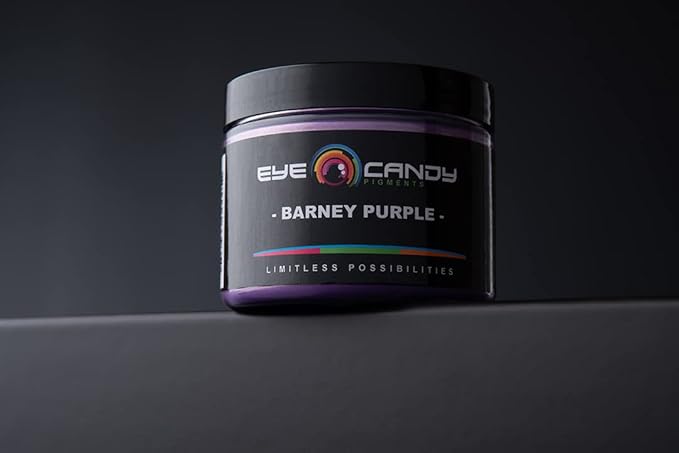 Eye Candy Pigments Premium Purple Mica Powder - Barney Purple (25gr) - for Epoxy, Resin, Soap, Paint, Woodworking, Acrylic Pouring, Bath Bombs, Fishing Lures - DIY Arts and Crafts Additive